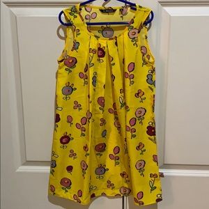 La miniature yellow flower dress size 8